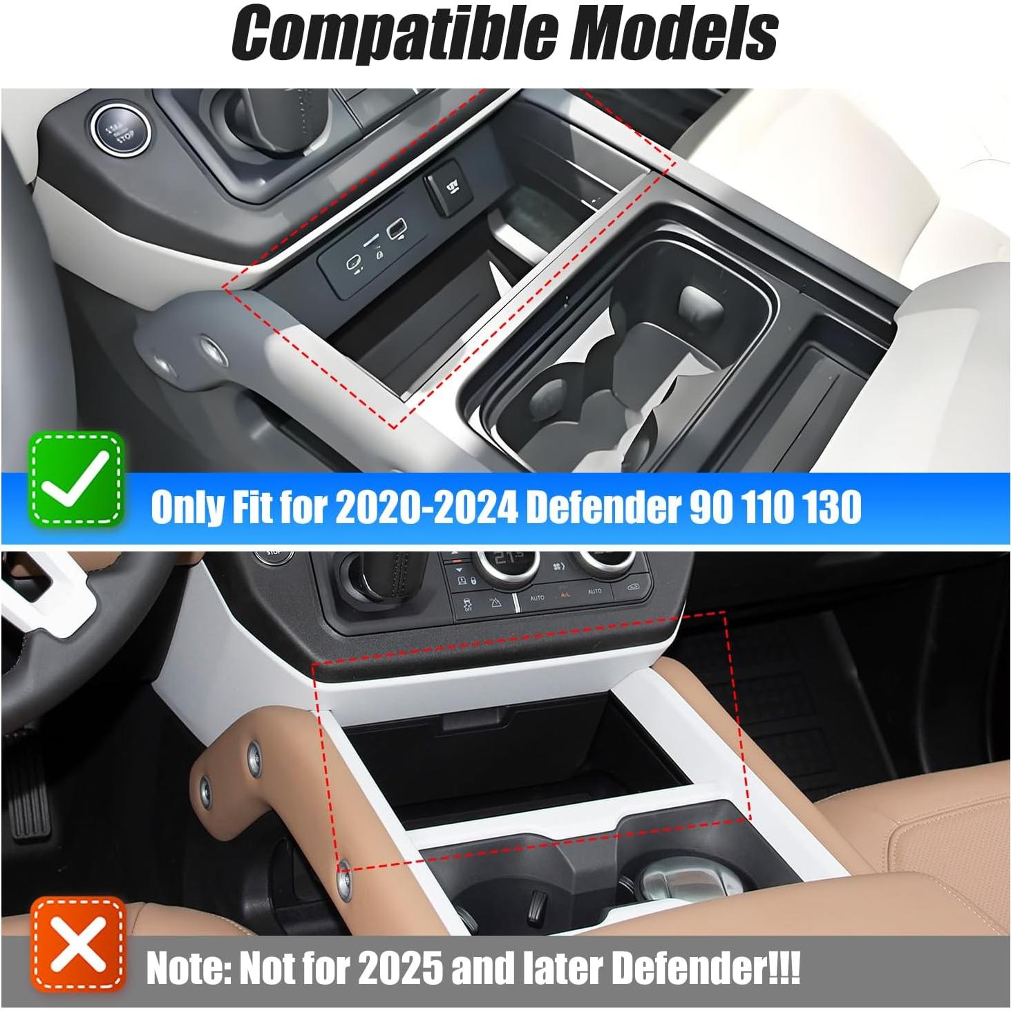 Cargador Inalámbrico Doble 15W EVGoXMods para Land Rover Defender 2020-2024