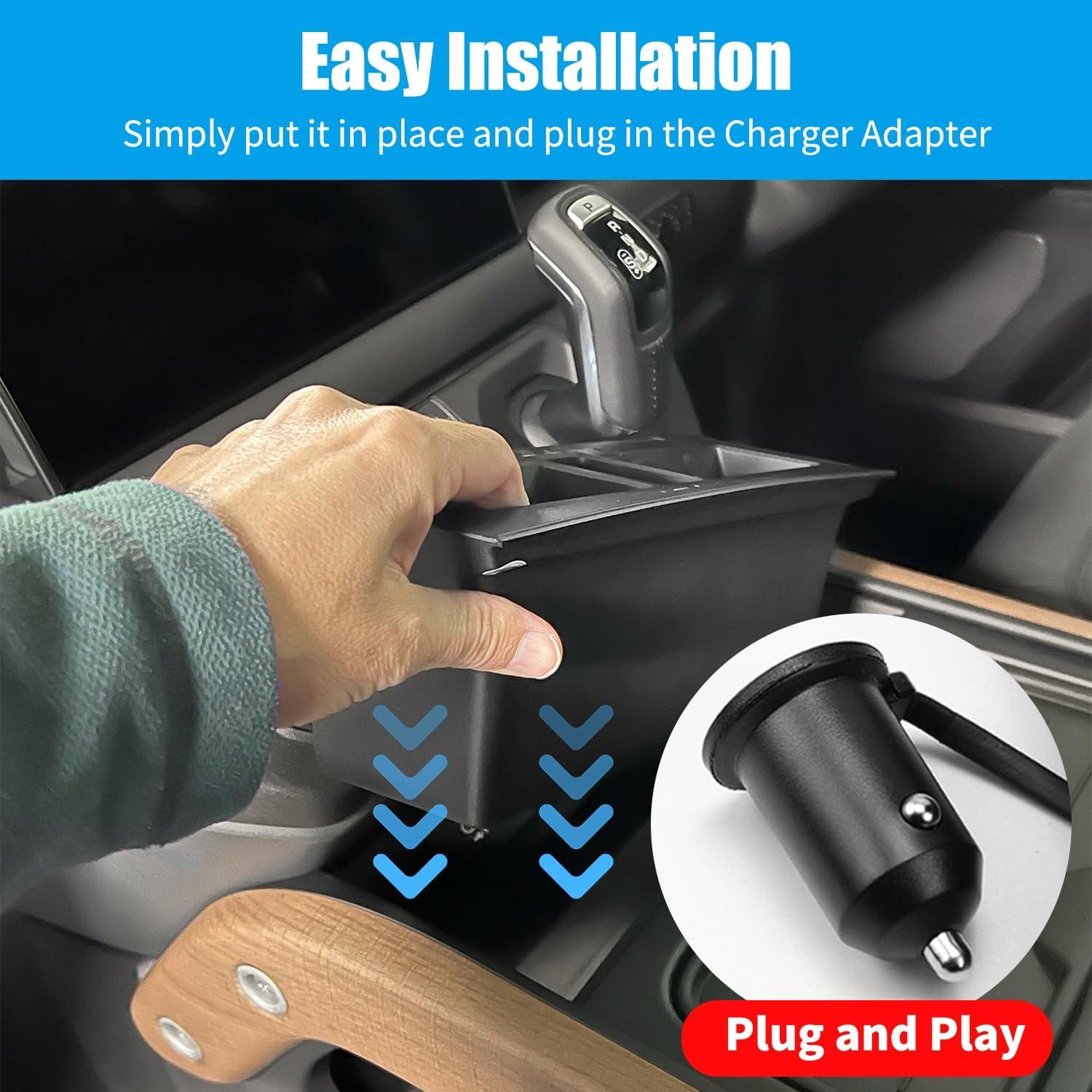 Cargador Inalámbrico Doble 15W EVGoXMods para Land Rover Defender 2020-2024