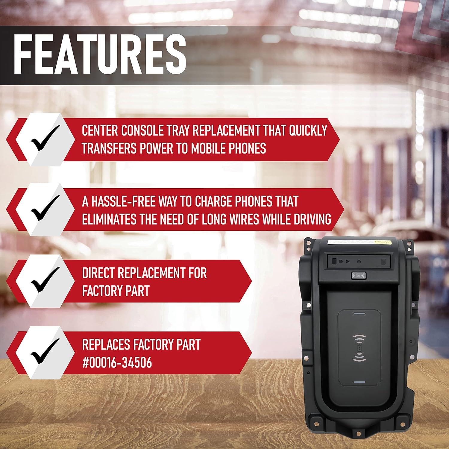 Bandeja de Carga Inalámbrica Toyota Tundra 2014-2021 15W