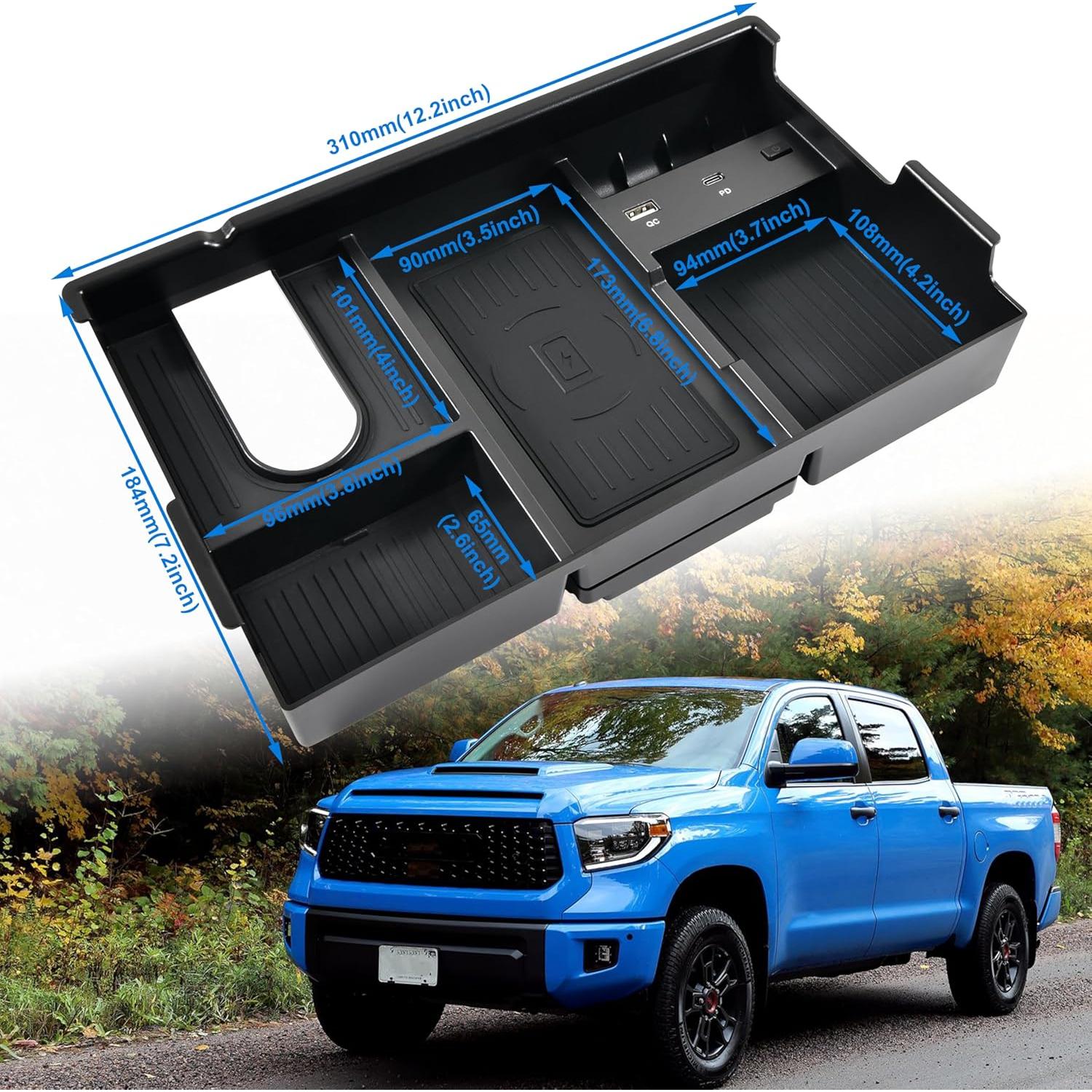 Cargador Inalámbrico Rápido Toyota Tundra 2014-2021 USB-A USB-C