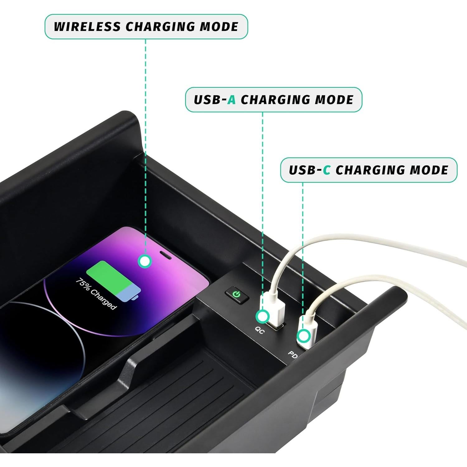 Cargador Inalámbrico KEWISAUTO para Toyota 4Runner 2010-2024
