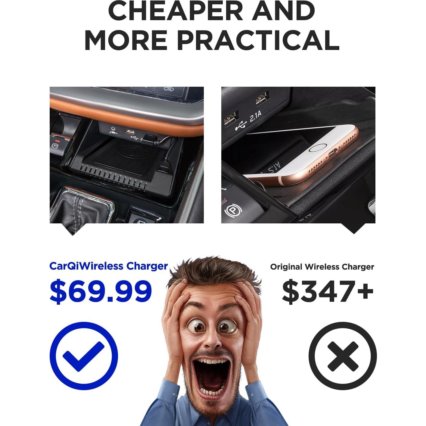 Cargador Inalámbrico CarQiWireless para Subaru Outback 2020-2025