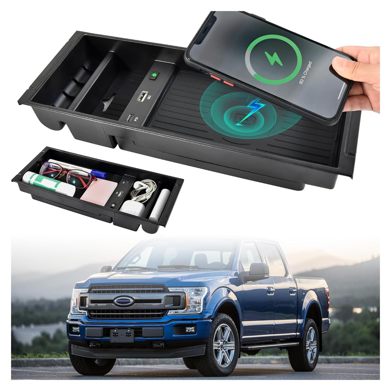 Cargador Inalámbrico Rápido POKIAUTO para Ford F150 2009-2023
