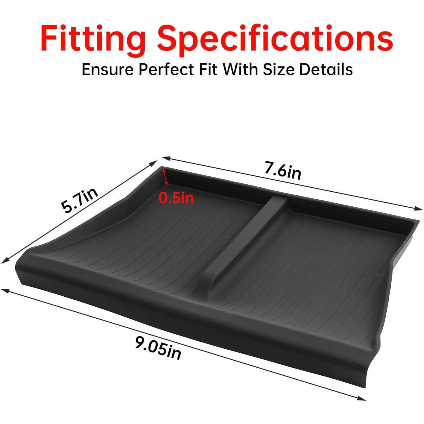 Bandeja Organizadora Zekrom para Consola Tesla Cybertruck 2023-2024