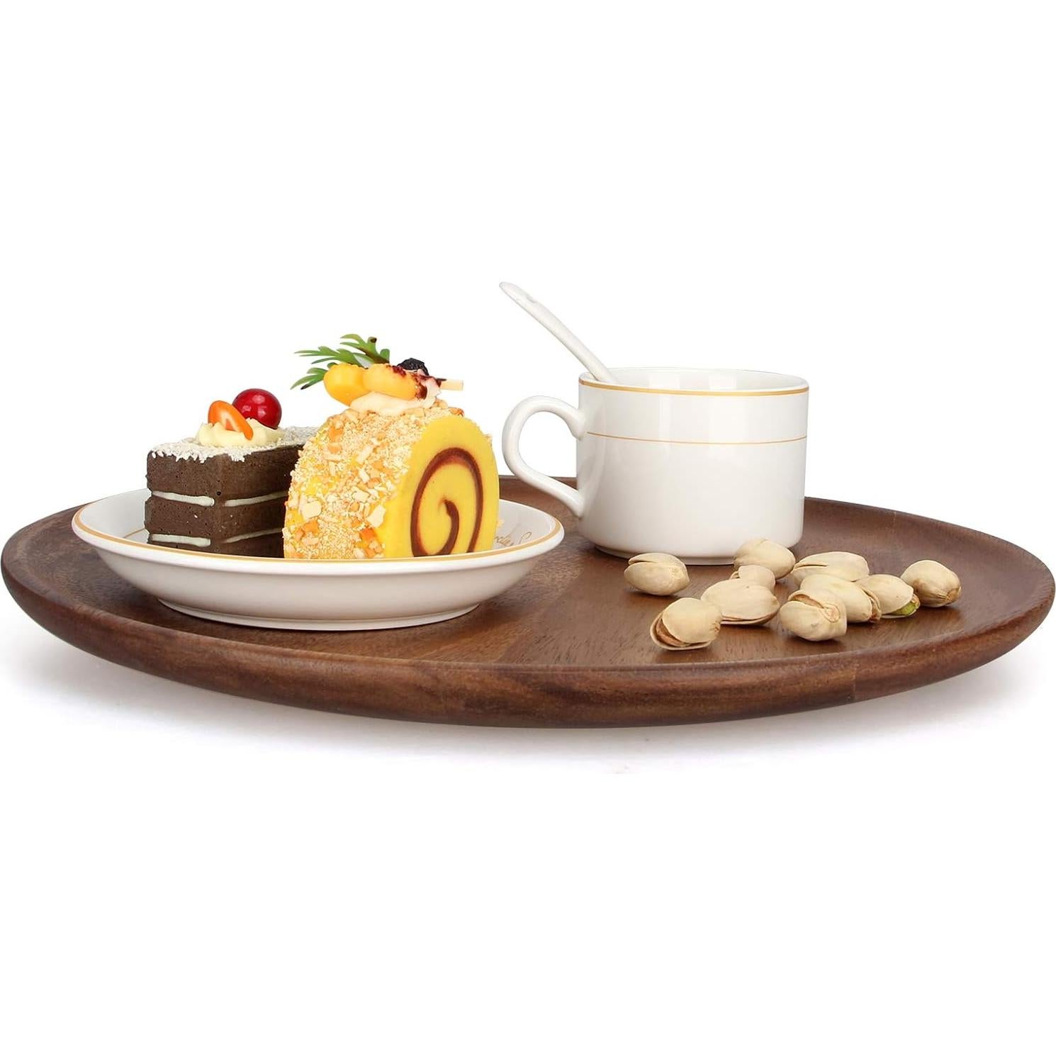 Juego de 2 Platos de Cena de Madera de Acacia 30 cm Ayiaren