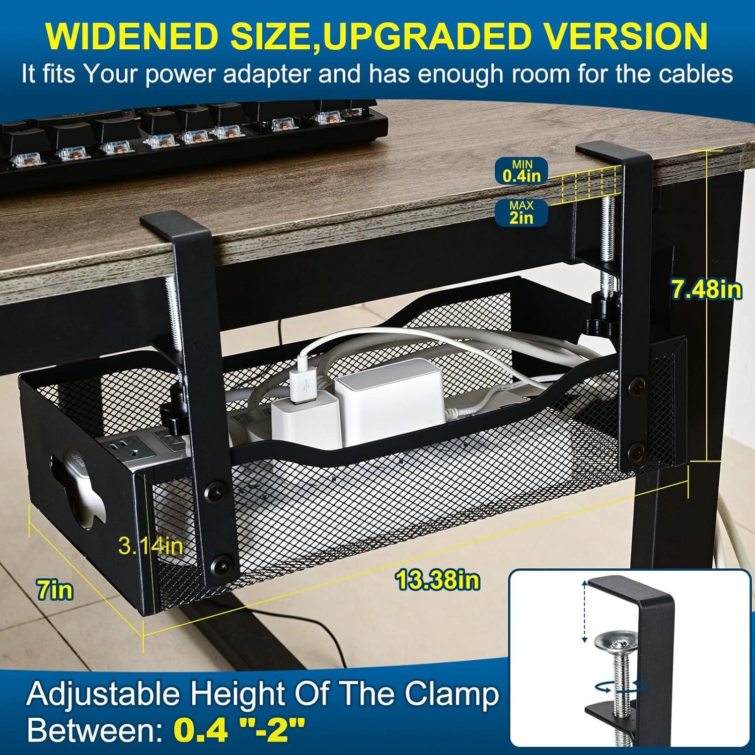 Bandeja de Gestión de Cables XL G.Sumiker - Organizador Negro