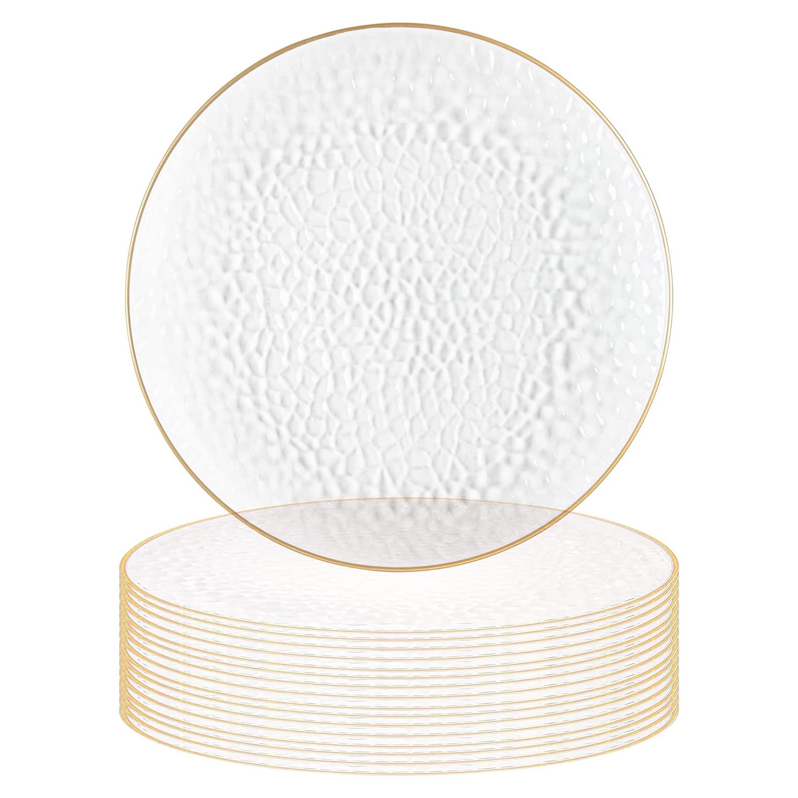 Platos Cargadores Desechables PARTY BARGAINS 33 cm Borde Dorado