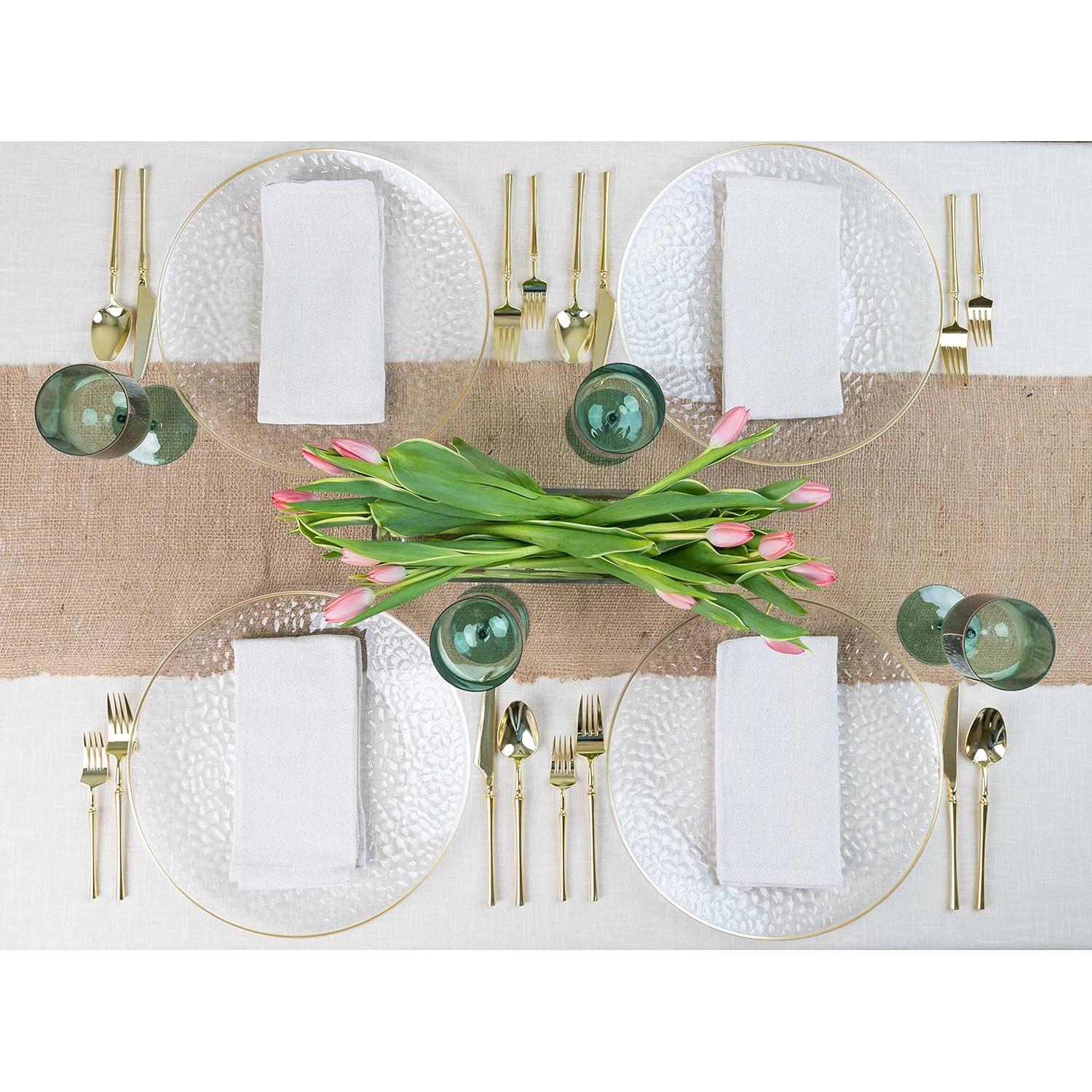 Platos Cargadores Desechables PARTY BARGAINS 33 cm Borde Dorado