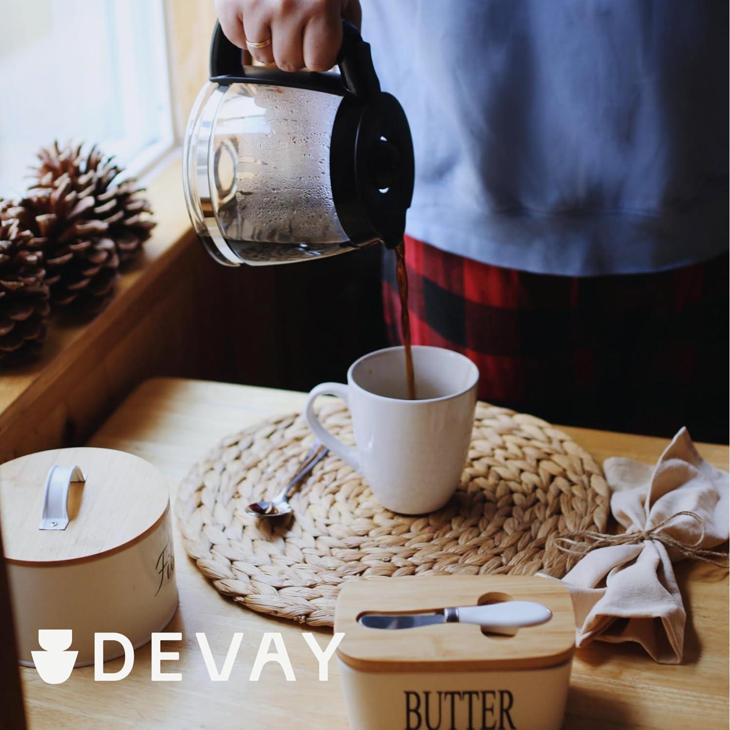 Juego de 4 Manteles Individuales Redondos DEVAY HOME 34.8 cm