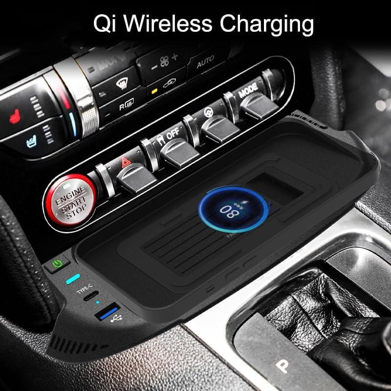 Cargador Inalámbrico AutoQi para Ford Mustang 2015-2023