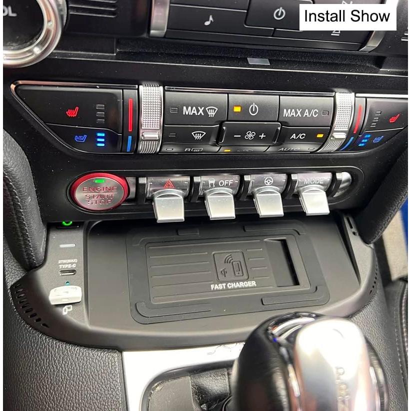 Cargador Inalámbrico AutoQi para Ford Mustang 2015-2023