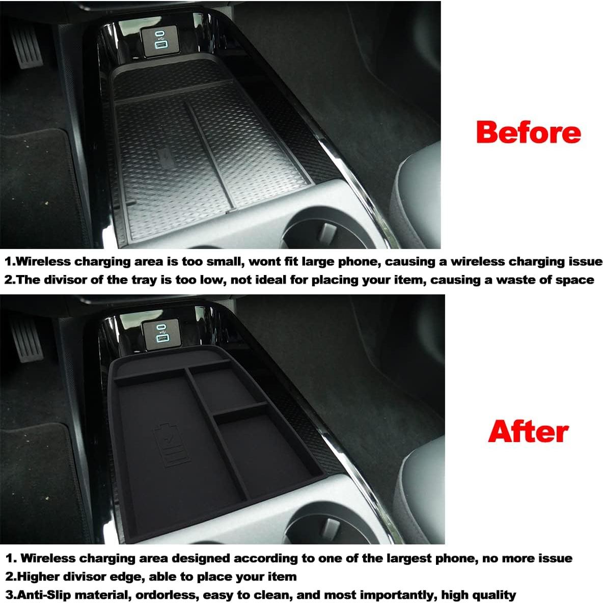 Organizador de Consola Central BestEvMod para Mustang Mach E 2021-2024