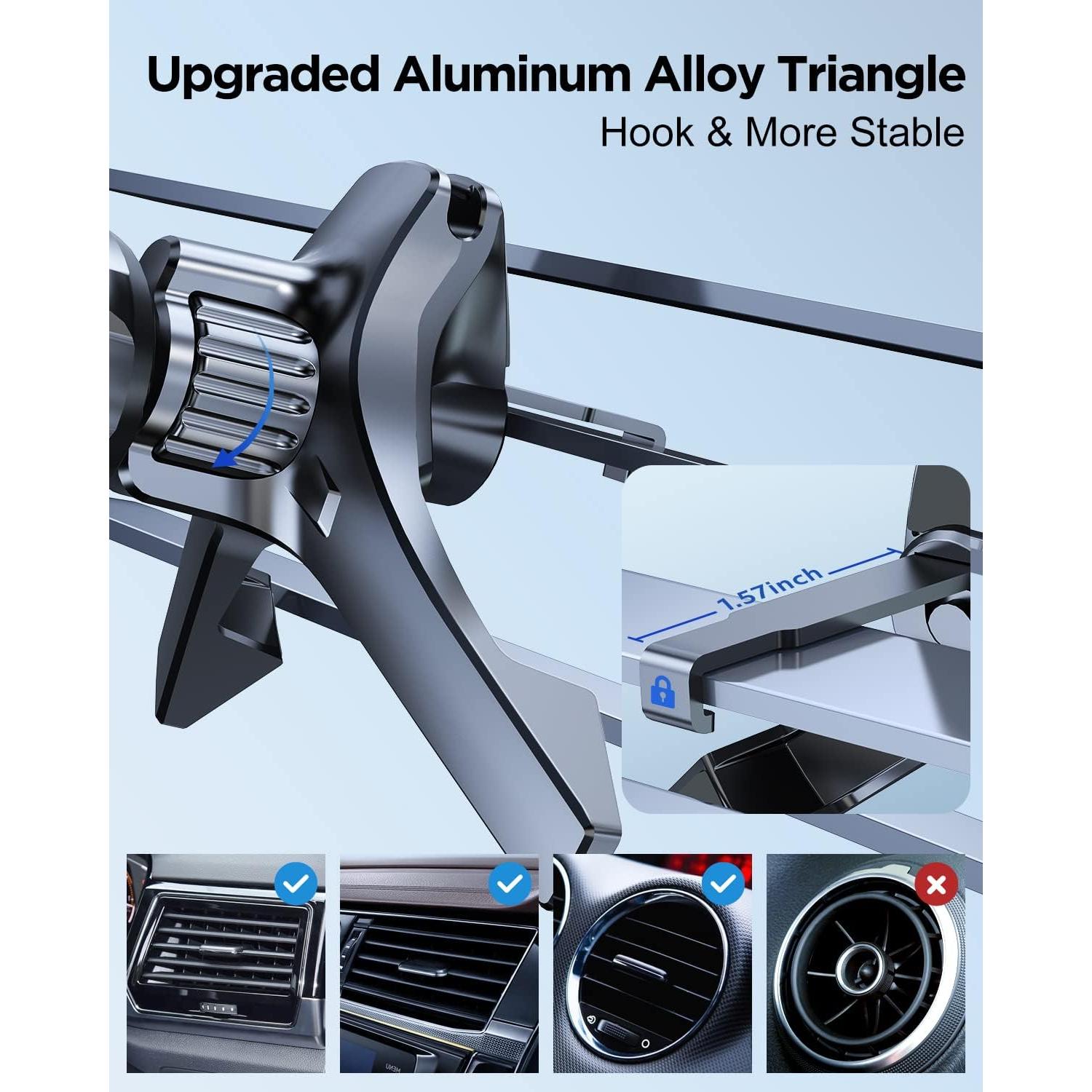 Cargador Inalámbrico para Auto Lekente 15W con Soporte Automático