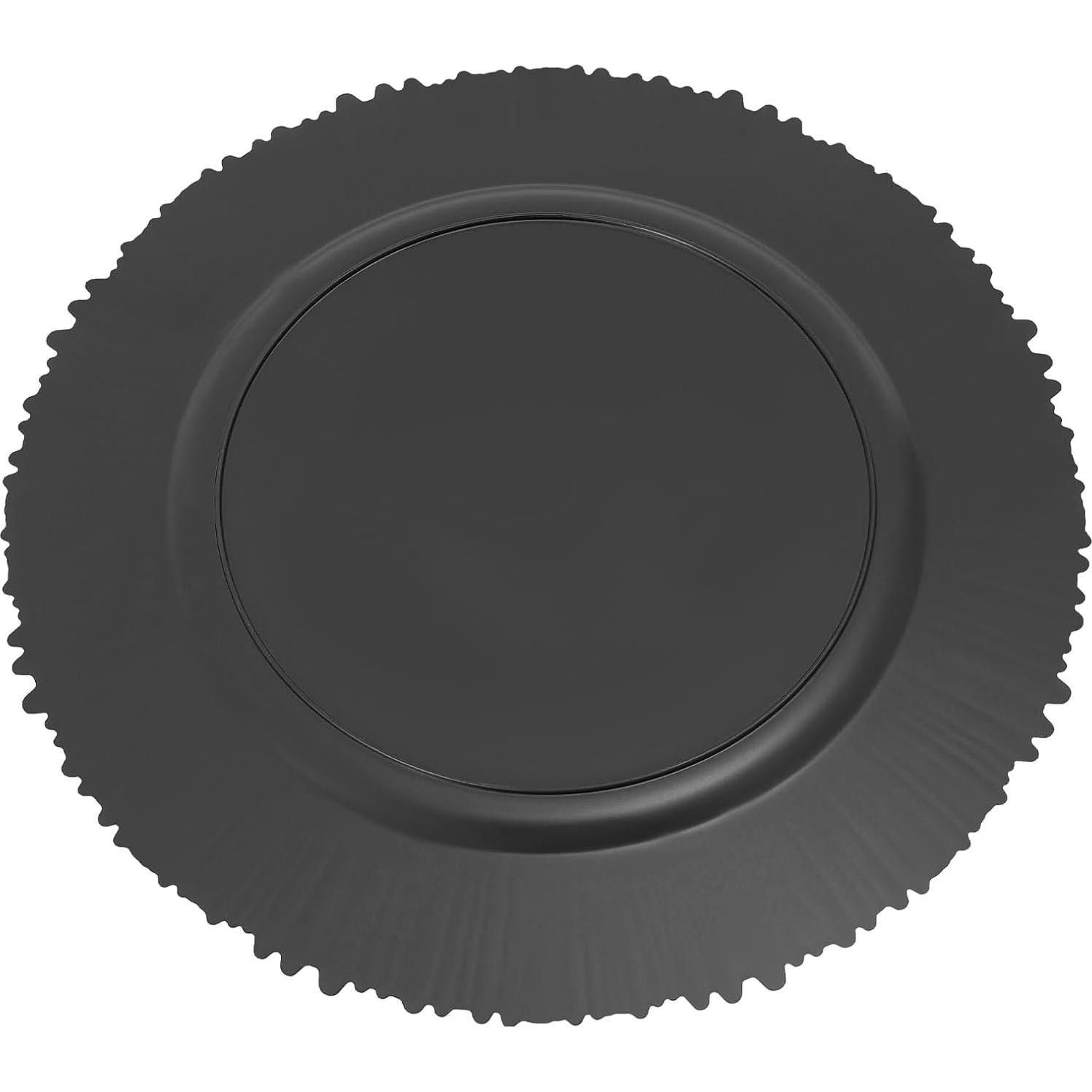 Set de 100 Platos Cargadores Redondos NEATOOM 33 cm Plata