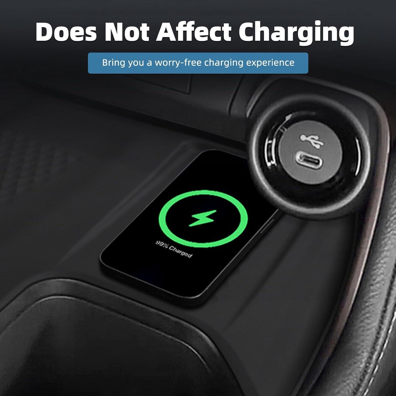 Almohadilla Carga Inalámbrica Silicona VTVWNM Toyota Grand Highlander 2024 2025