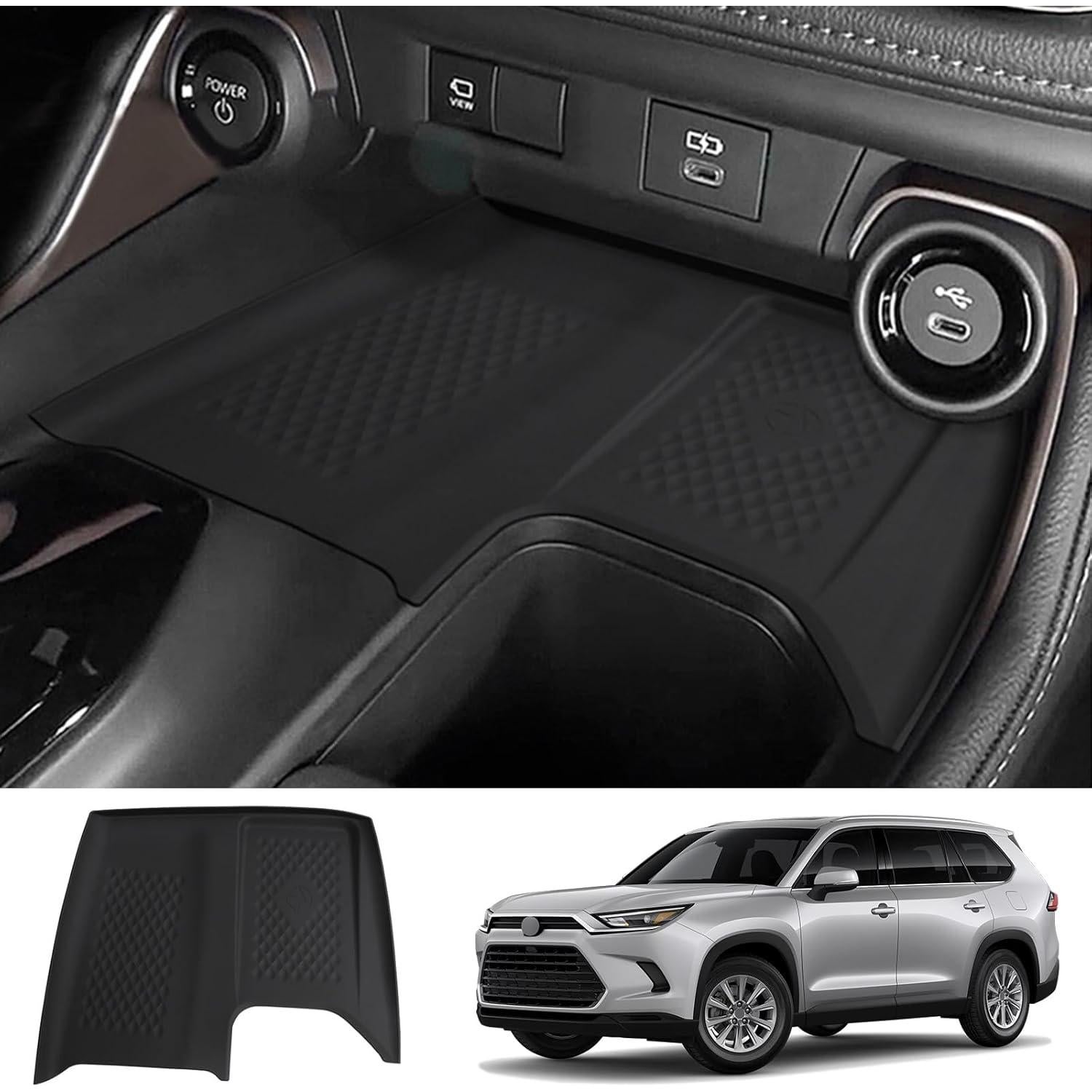 Almohadilla Carga Inalámbrica Silicona VTVWNM Toyota Grand Highlander 2024 2025