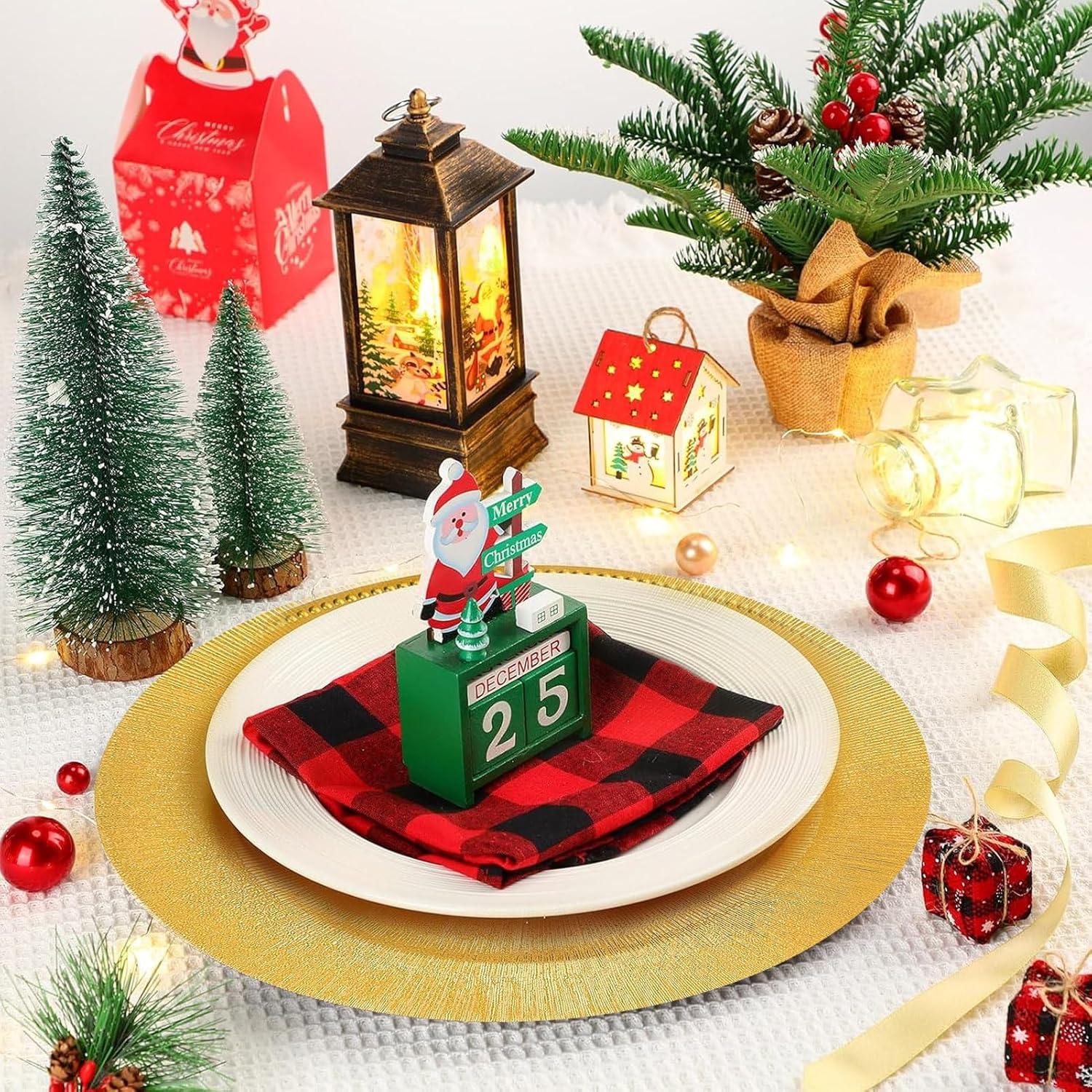 Paquete de 100 Platos Cargadores Dorados 33 cm Genérico