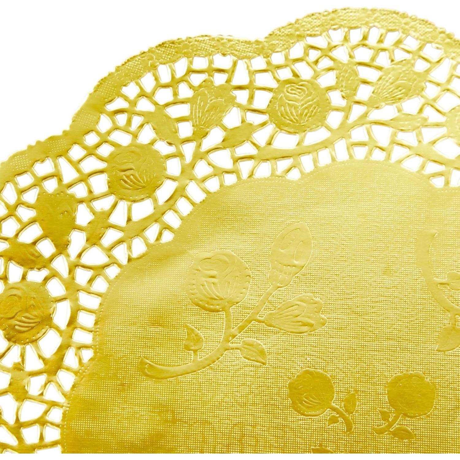 Manteles Desechables Dorados Juvale 100 Piezas 30.48 cm