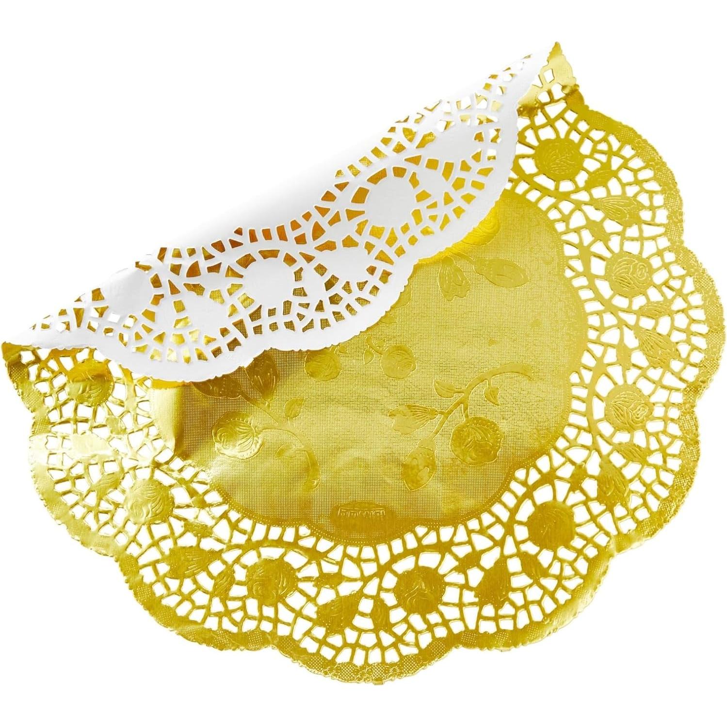 Manteles Desechables Dorados Juvale 100 Piezas 30.48 cm