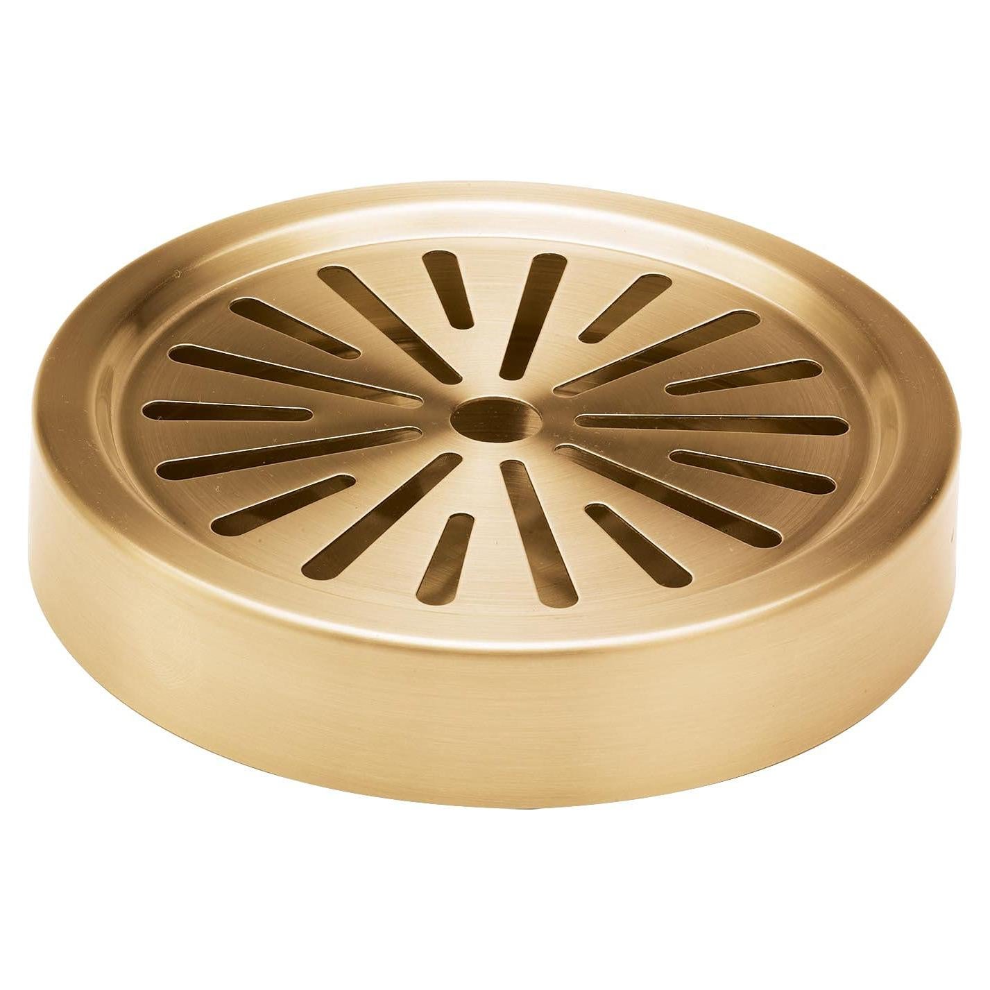 Bandeja de Goteo Redonda Service Ideas 15.24 cm Oro Vintage