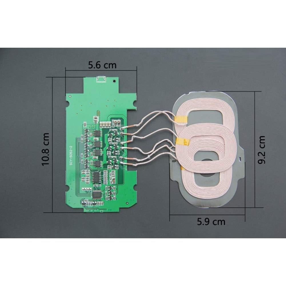 Cargador Inalámbrico Taidacent QI 9V 1.5A Módulo Transmisor