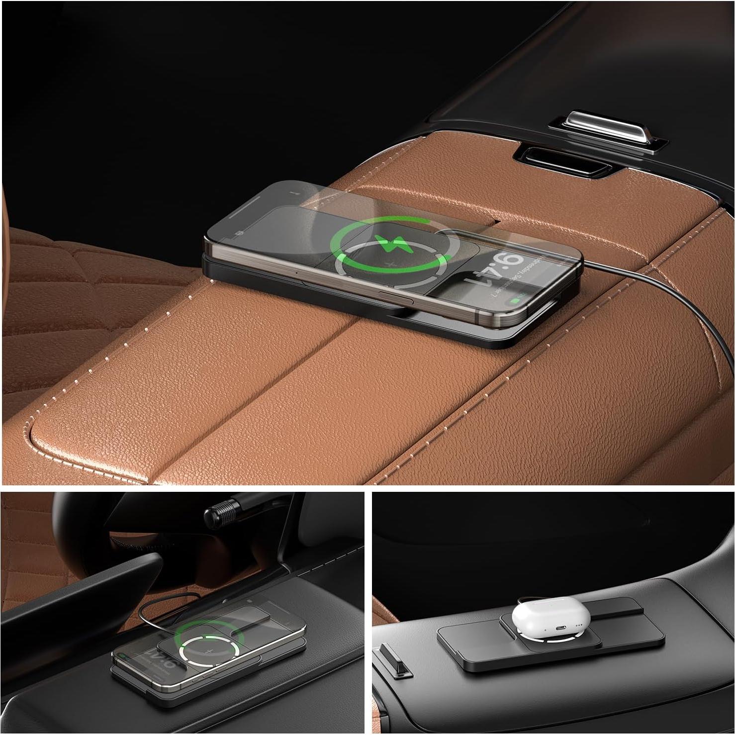 Cargador Inalámbrico Magnético SANMIDO C11MAG 15W Auto