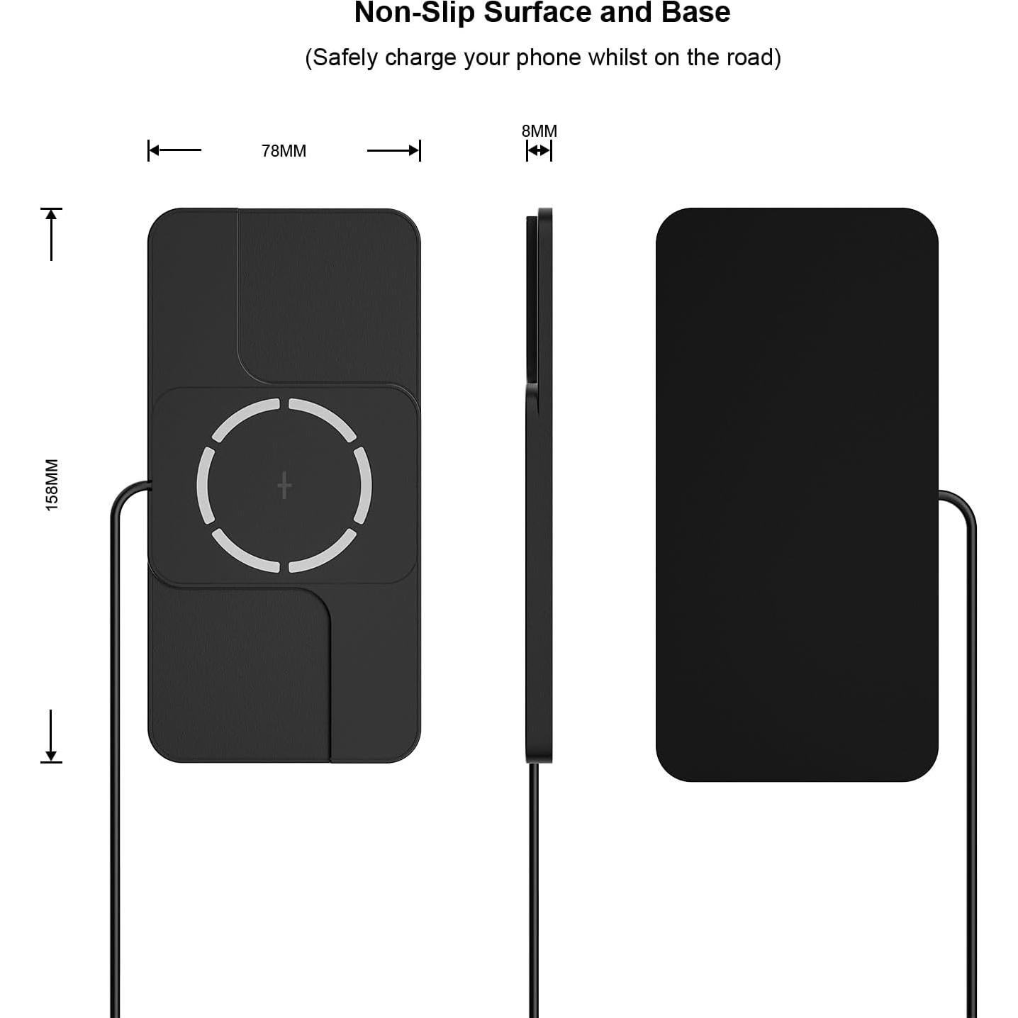 Cargador Inalámbrico Magnético SANMIDO C11MAG 15W Auto
