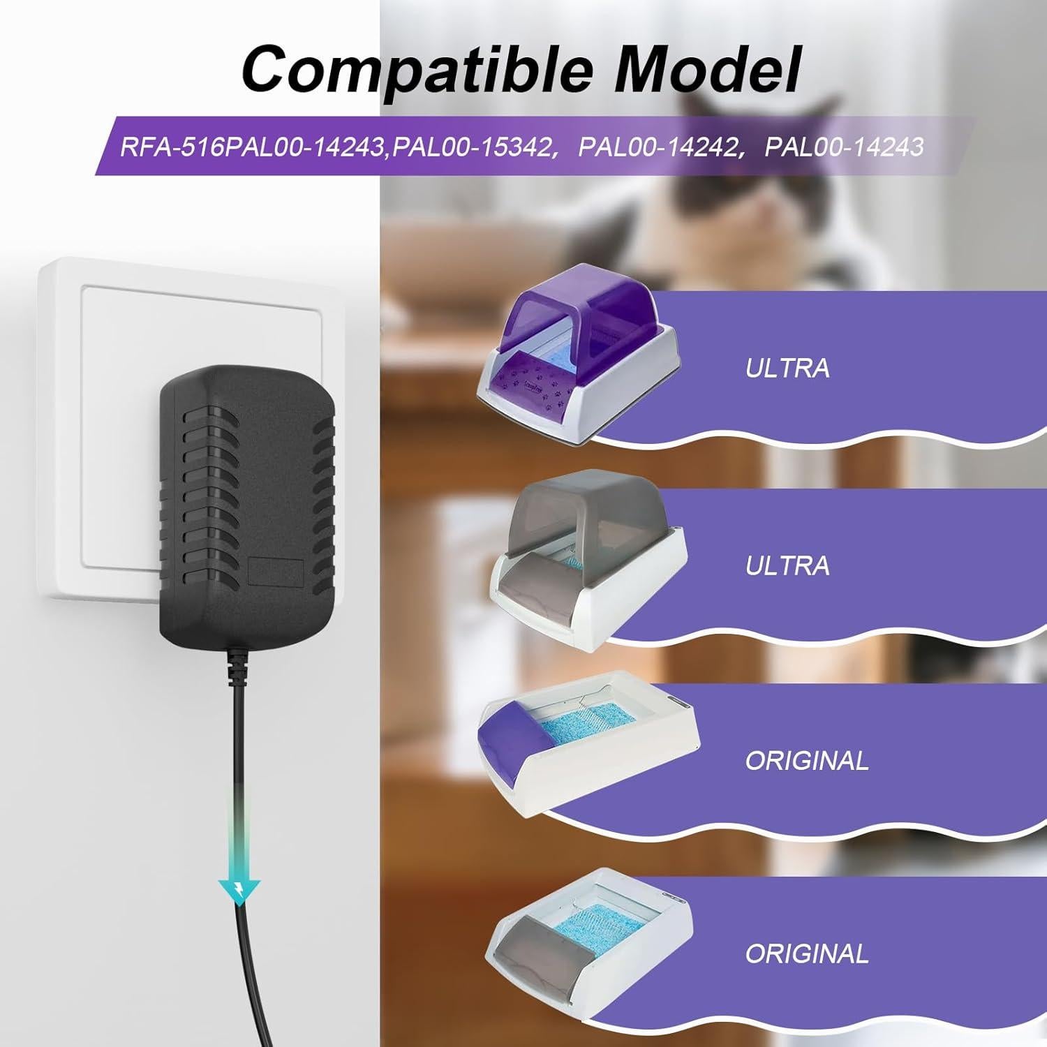 Cargador de Reemplazo PetSafe ScoopFree RFA-516 9.8FT