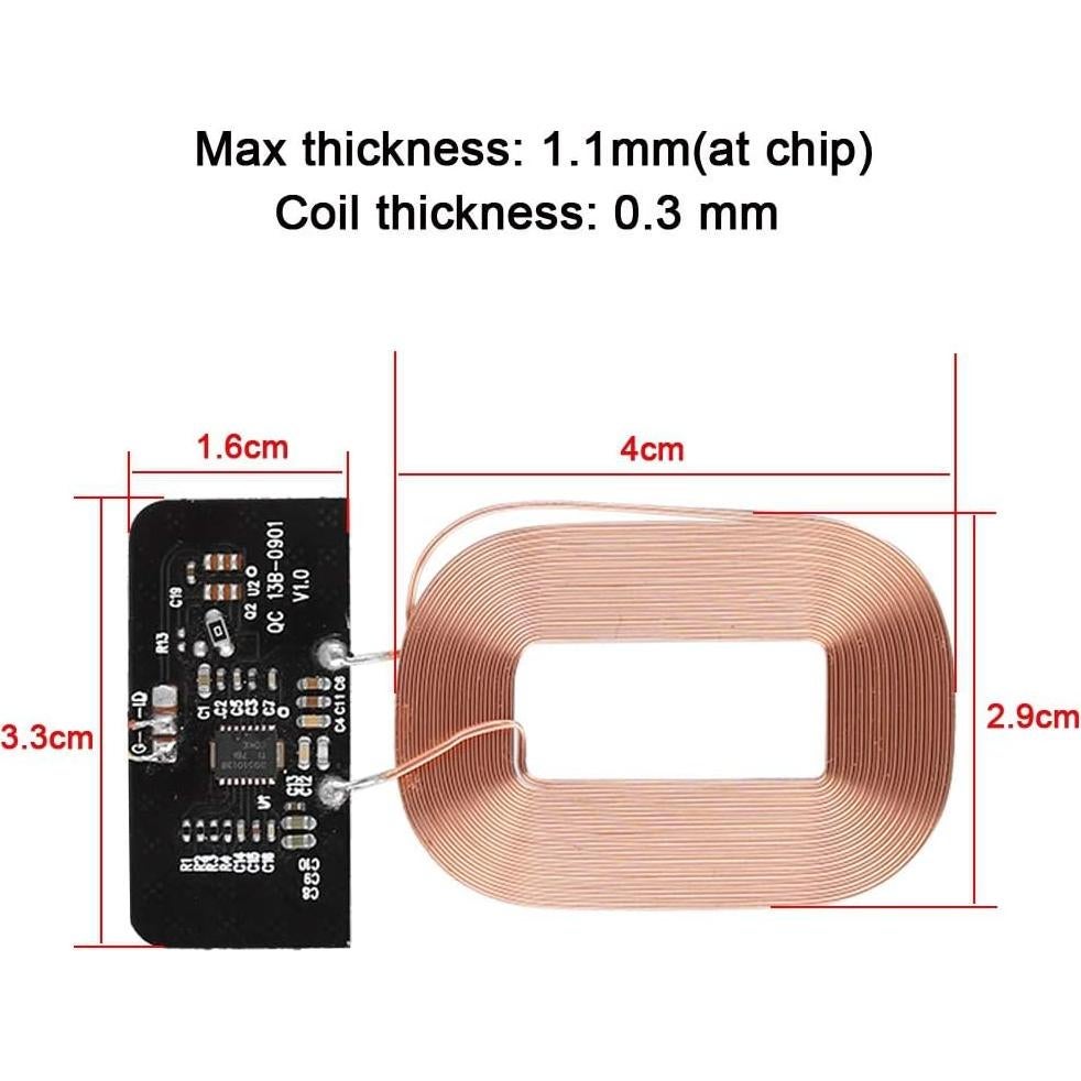 Módulo Receptor de Carga Qi Bewinner - 5W - DIY - Multi-Nivel