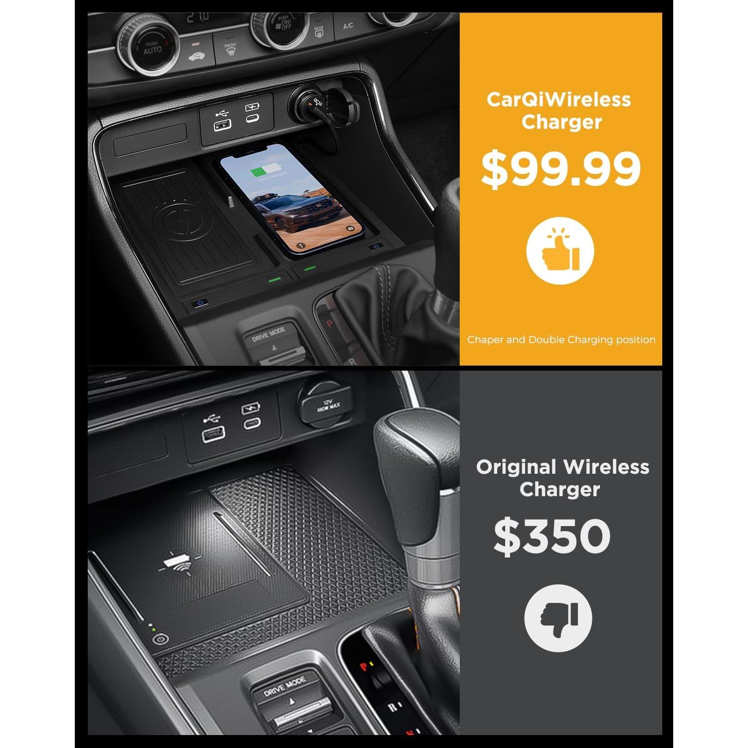 Cargador Inalambrico CarQiWireless para Honda CRV 2023-2025