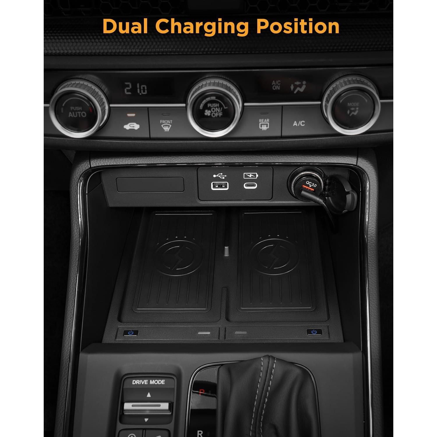 Cargador Inalambrico CarQiWireless para Honda CRV 2023-2025