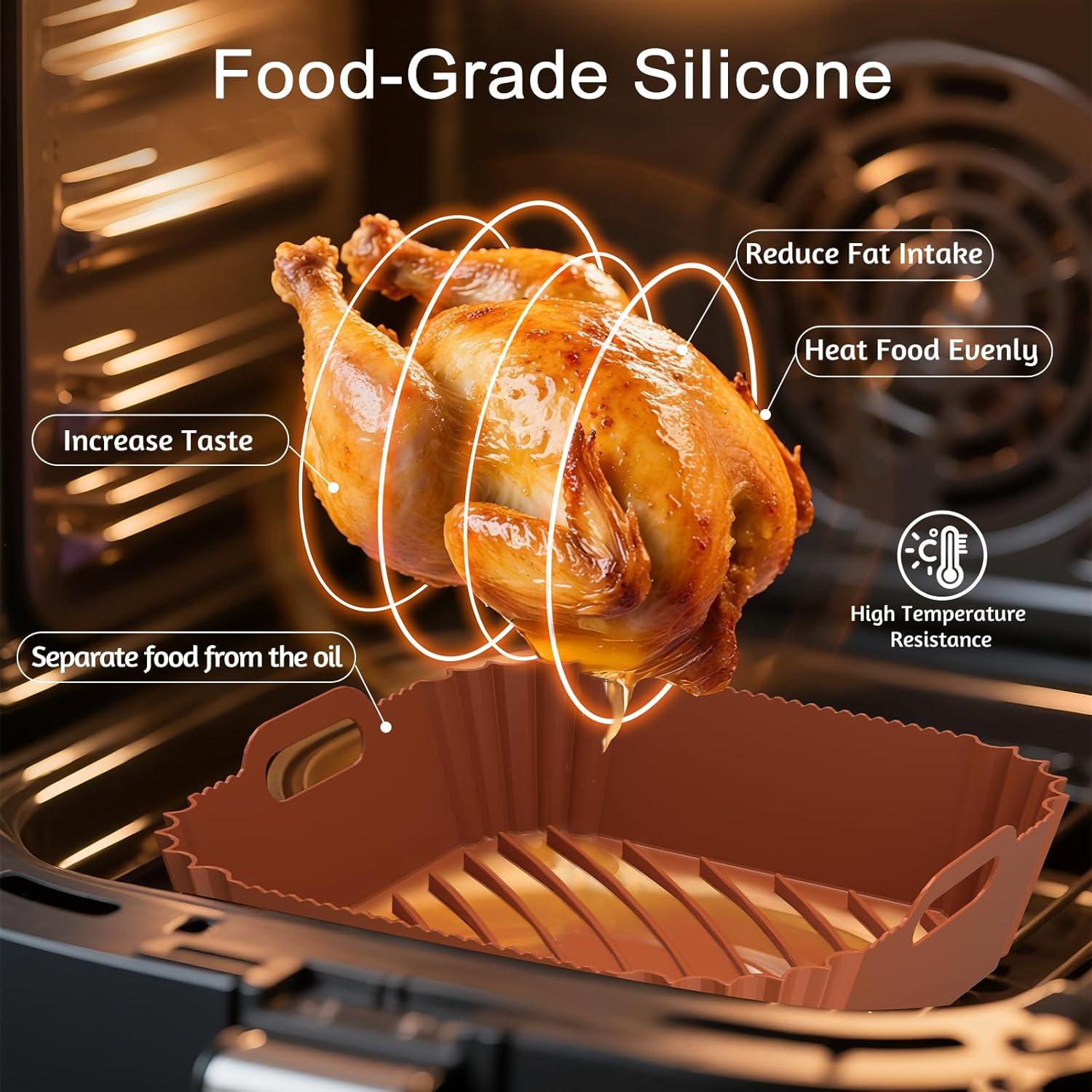 Forros de Silicona Viretec para Freidora de Aire 4-7Qt