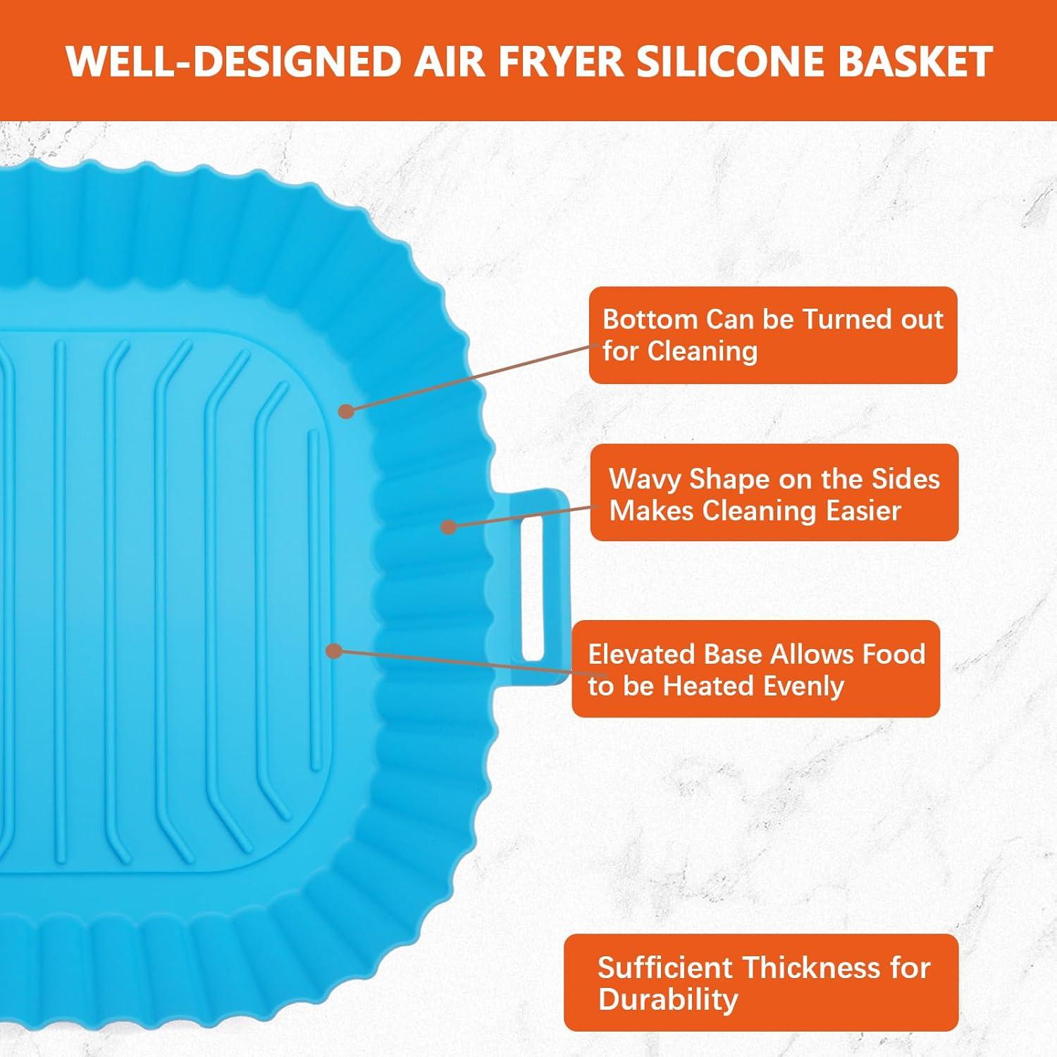 Forros de Silicona Reutilizables O-CONN para Freidora de Aire - 2 Piezas