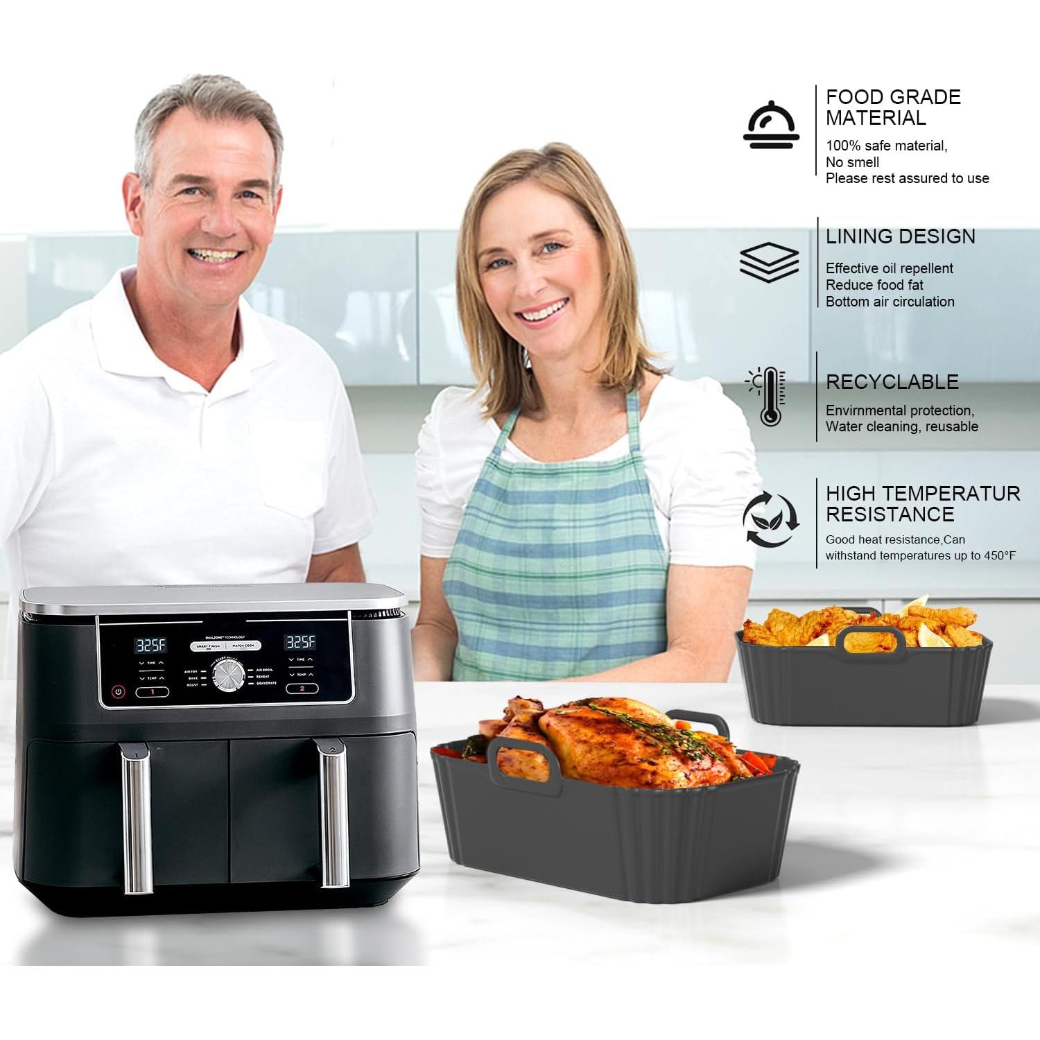 Forros de Silicona Reutilizables Masgarlan para Freidora de Aire 8-10QT