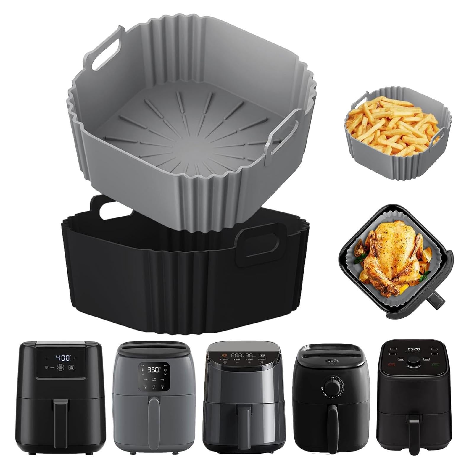 Forros de Silicona Reutilizables LYHOLKEER para Freidora 1-3QT