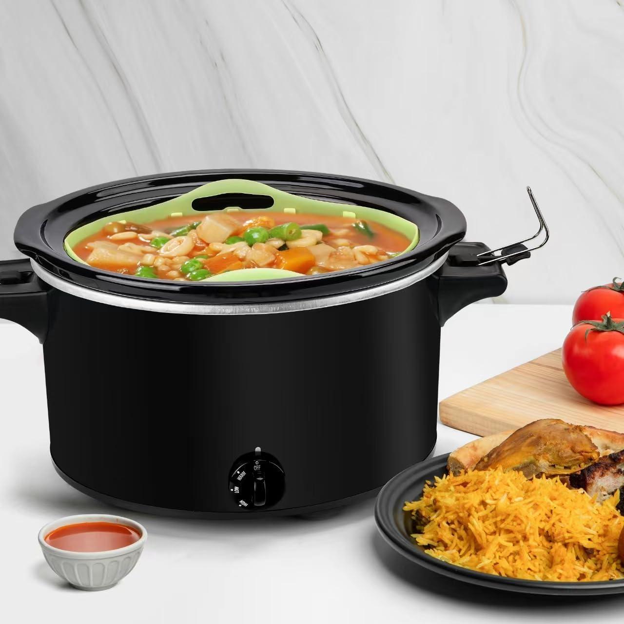 Forros de Silicona Reutilizables Ycgcp para Olla de Cocción Lenta 6-10 Qt