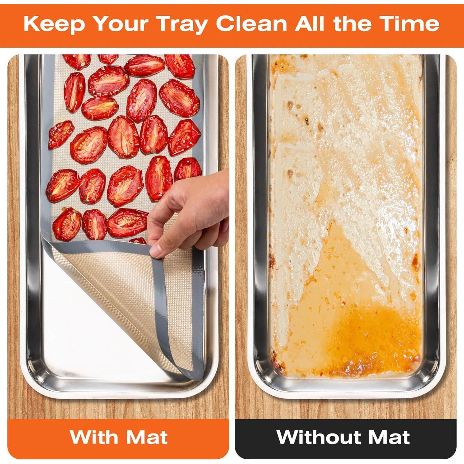 5 Tapetes de Silicona Angadona para Hornear Harvest Right Mediano