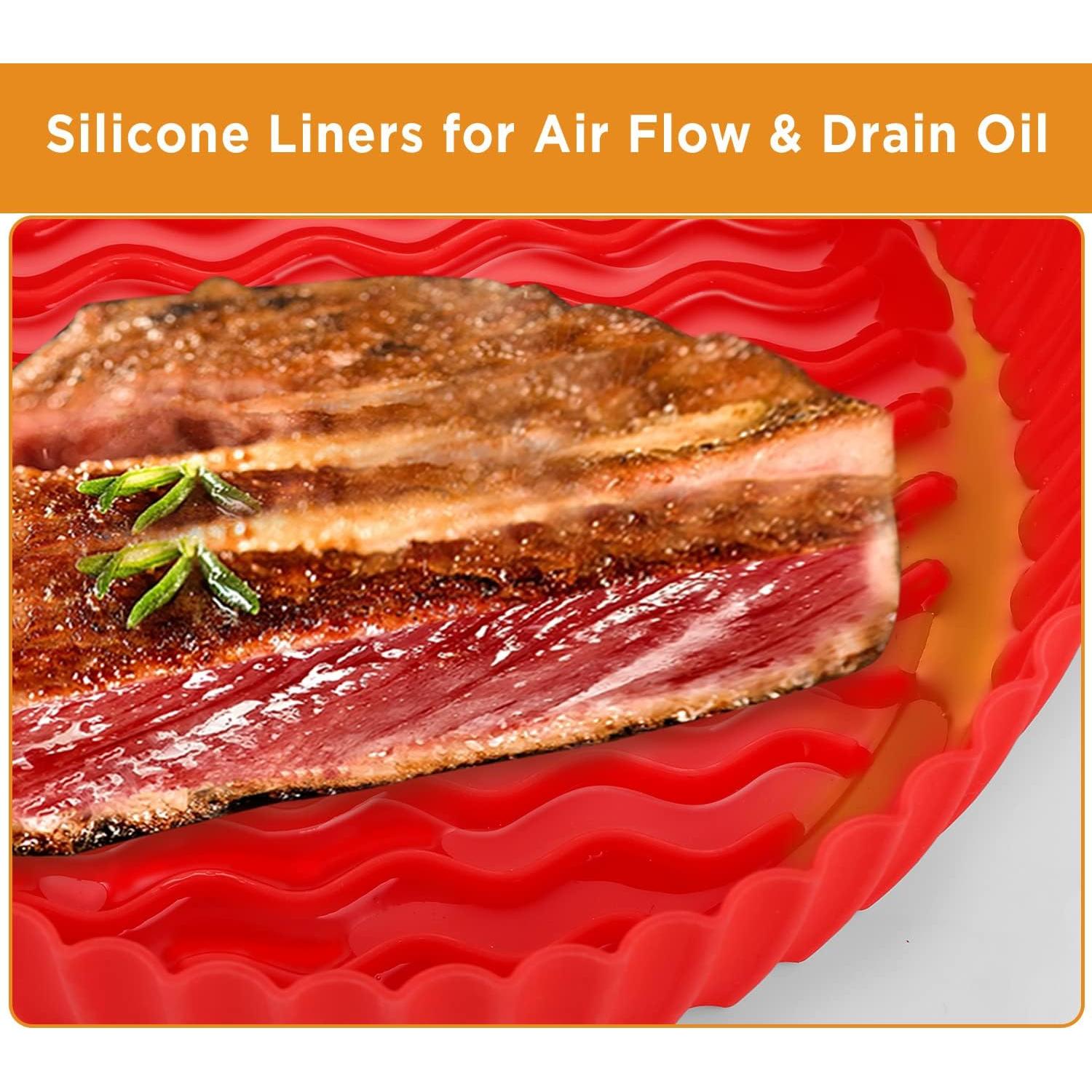 Forro de Silicona Reutilizable OUTXE 19cm para Freidora de Aire