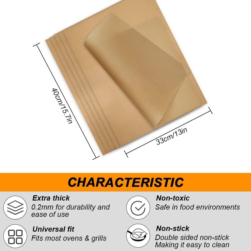 Juego de 6 Tapetes de Silicona Antiadherentes BieFuDan 30x40cm