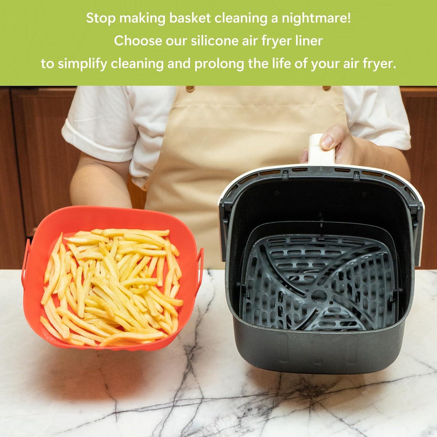 Forros de Silicona Reutilizables Li & Zhao para Freidora de Aire 20.5 cm - 2 PCS