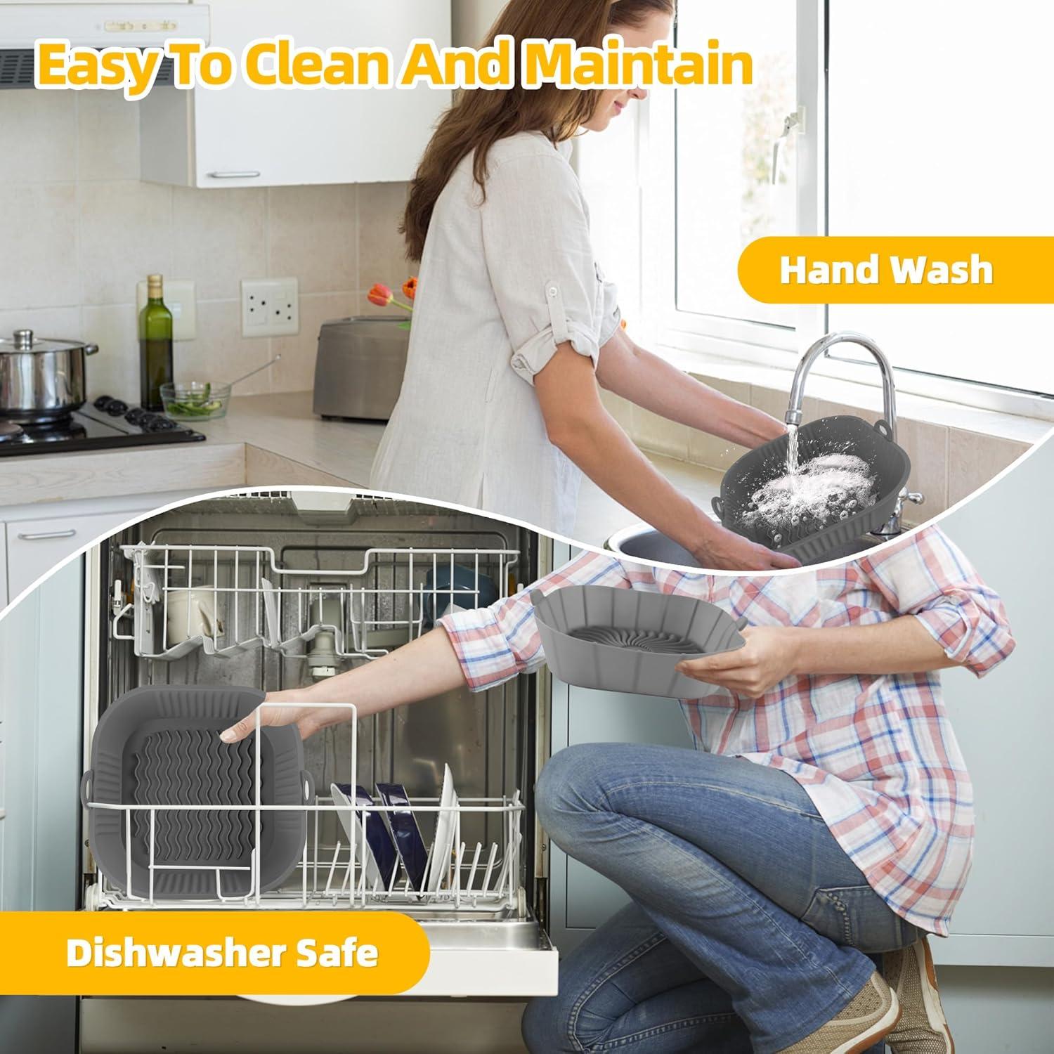 Forros de Silicona Reutilizables SIUDANGKA para Freidora Ninja Crispi