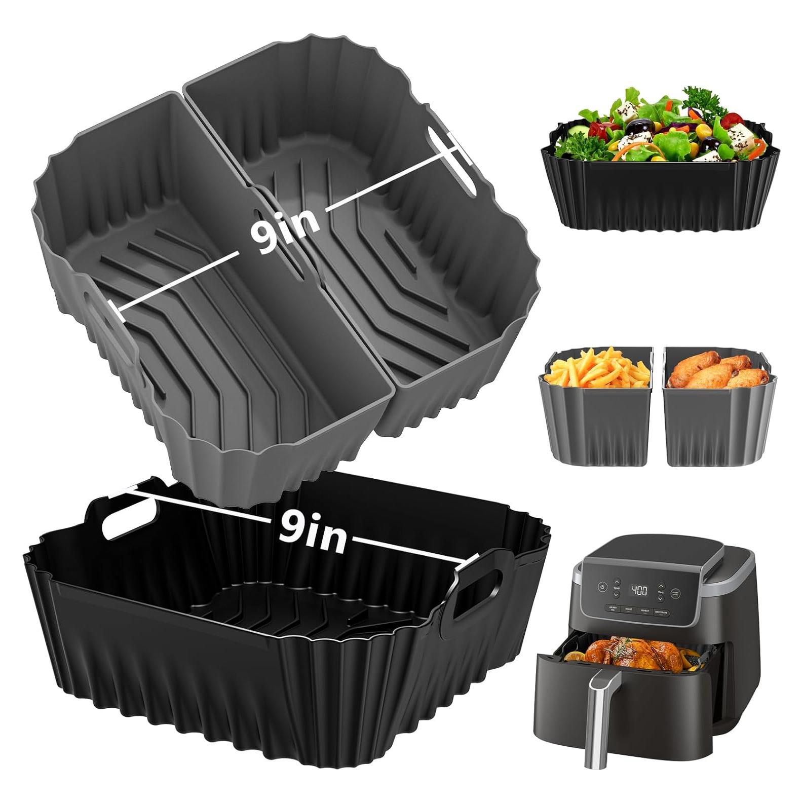 Forros de Silicona para Freidora de Aire HOMELYLIFE 9" 3 Piezas