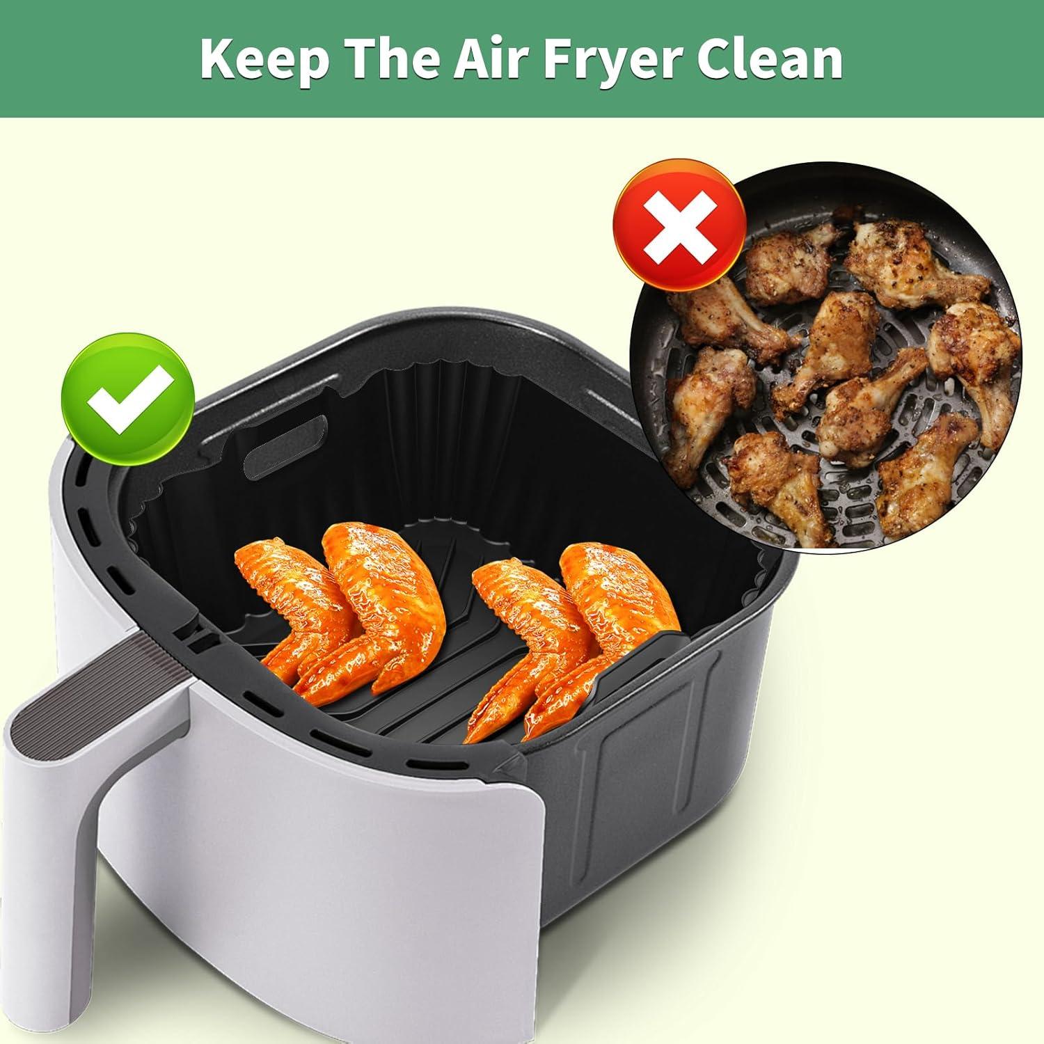 Forros de Silicona para Freidora de Aire HOMELYLIFE 9" 3 Piezas