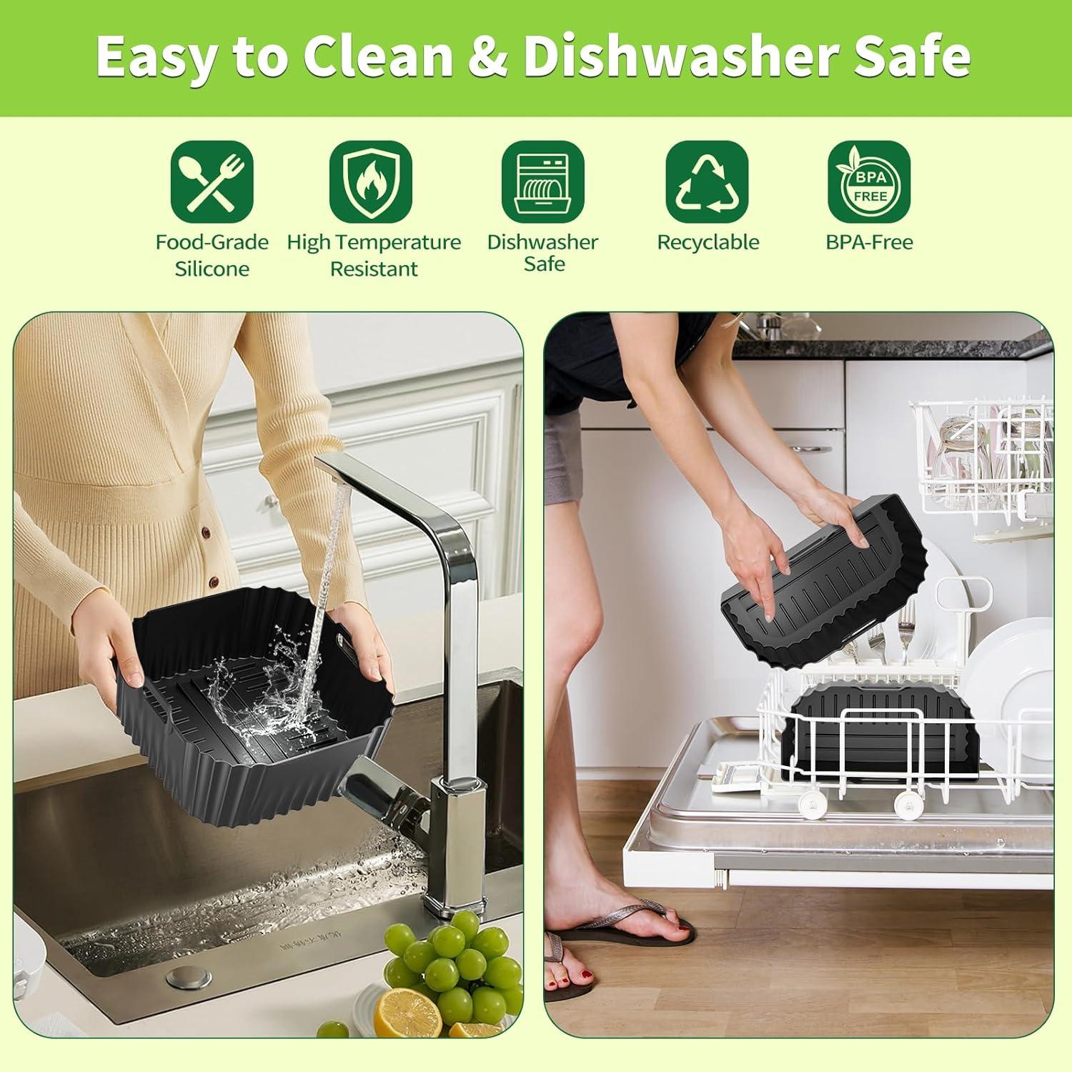 Forros de Silicona Reutilizables para Freidora de Aire 8QT Chefman