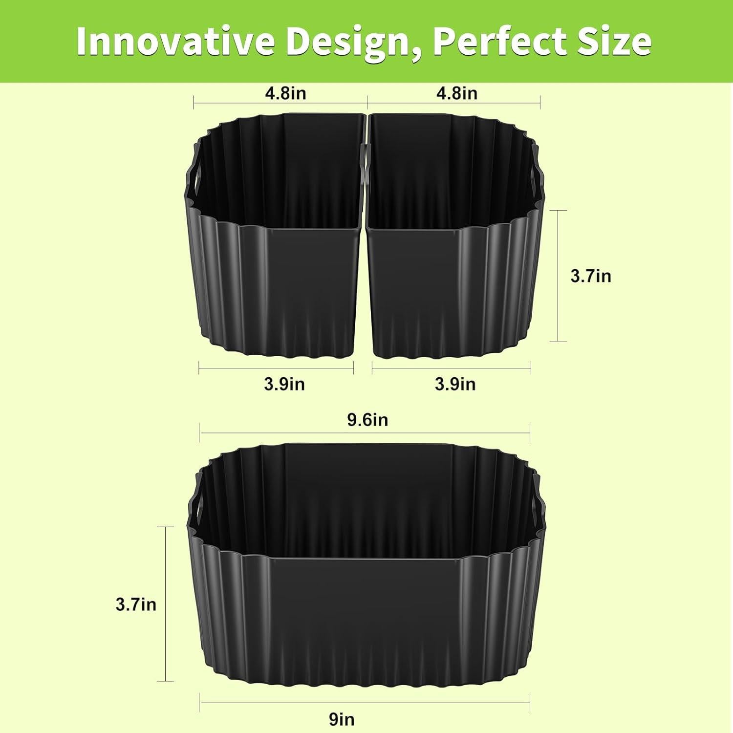 Forros de Silicona Reutilizables para Freidora de Aire 8QT Chefman