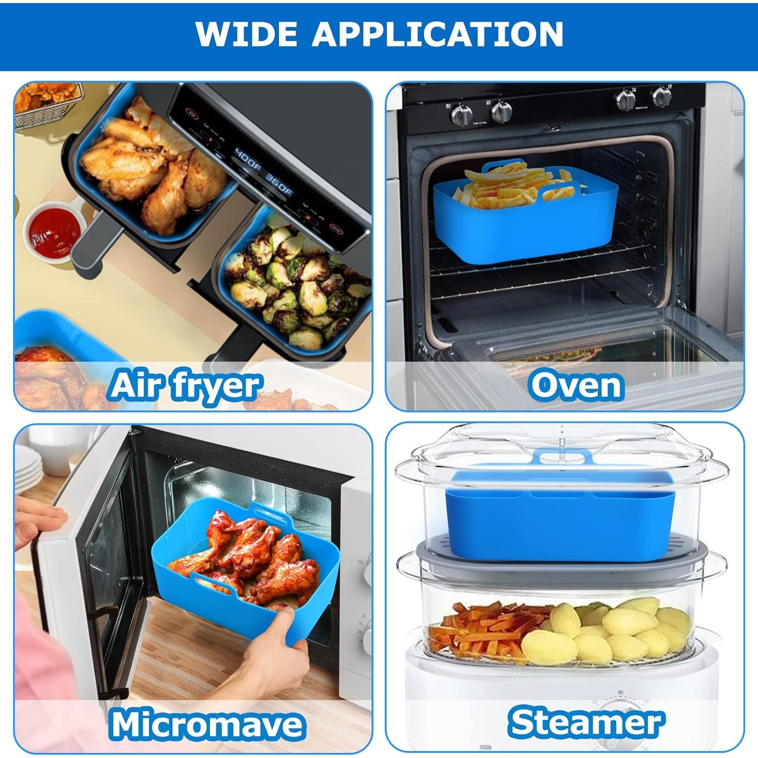 Forros de Silicona Palksky para Freidora de Aire 21.8 cm - 2 Piezas