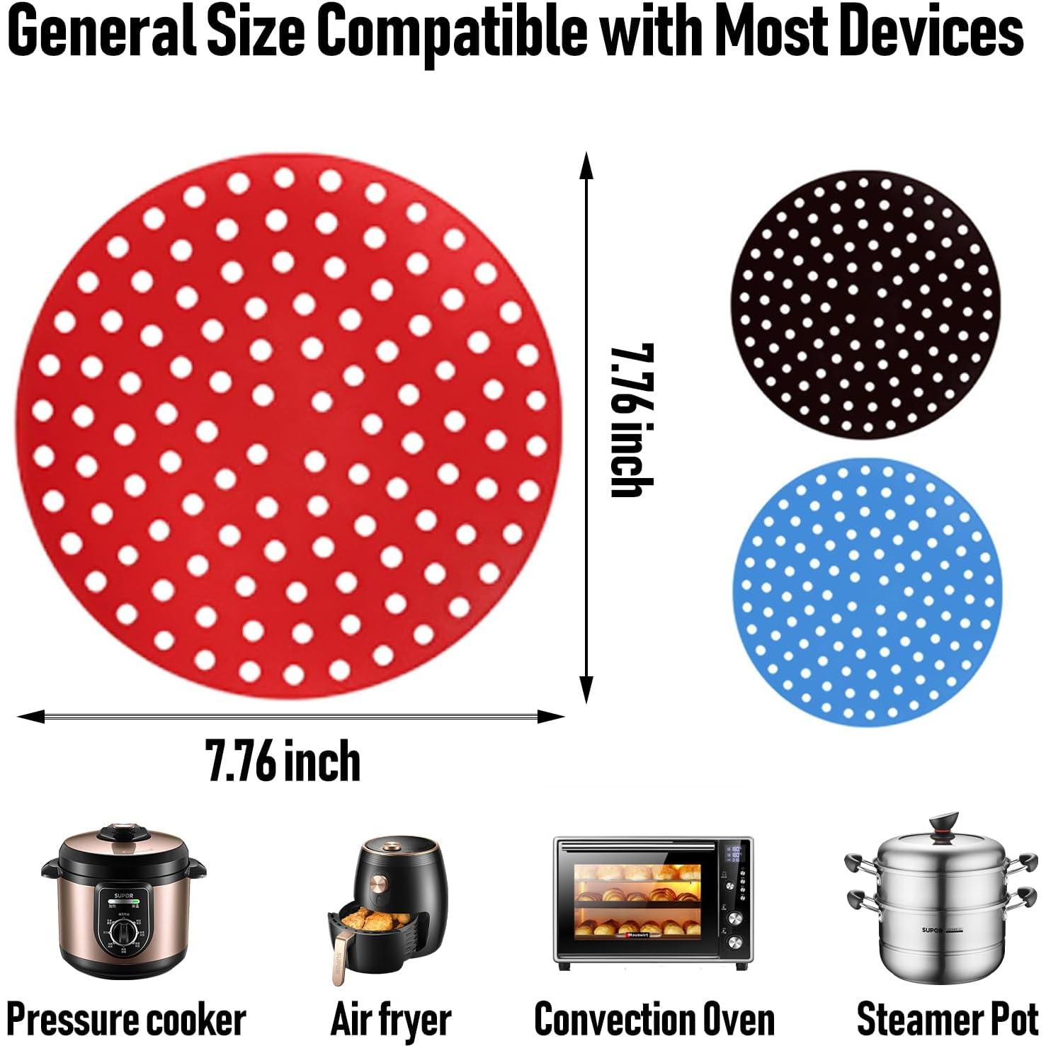 Forros de Silicona Reutilizables XHQHSZ para Freidora de Aire - 3 Piezas