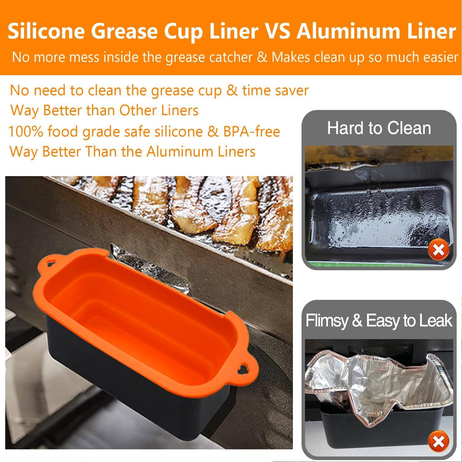 Forros de Silicona Reutilizables SEMETOR para Tazas de Grasa