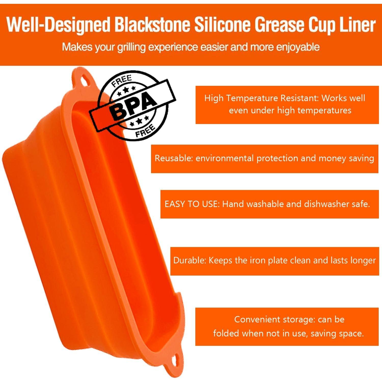 Forros de Silicona Reutilizables SEMETOR para Tazas de Grasa