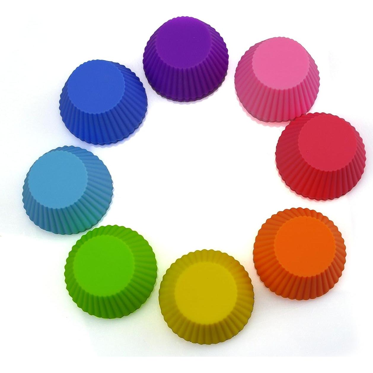 Moldes de Cupcake de Silicona Mirenlife 24 Piezas Reutilizables